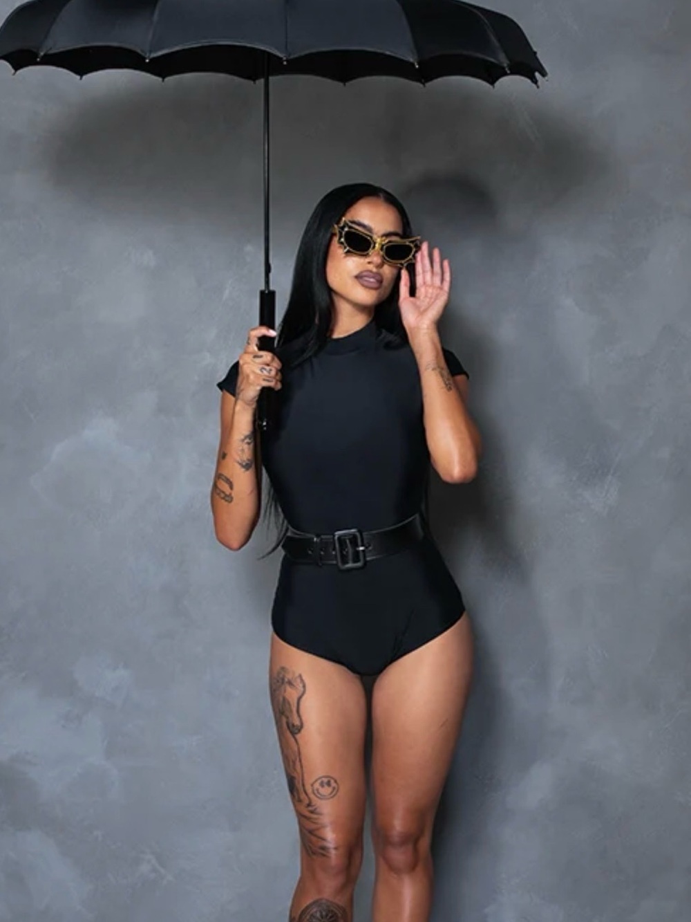 GLAMOUR GHOUL SWIMSUIT - VAMPIRA® BY LA FEMME EN NOIR NWOT